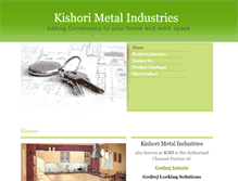 Tablet Screenshot of kishorimetal.com